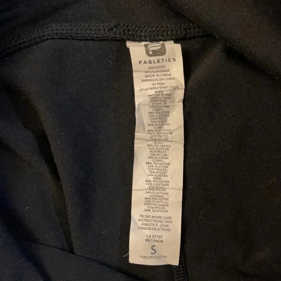 Fabletics Mid Rise Mesh Powerhold leggings Size S - Picture 4 of 7